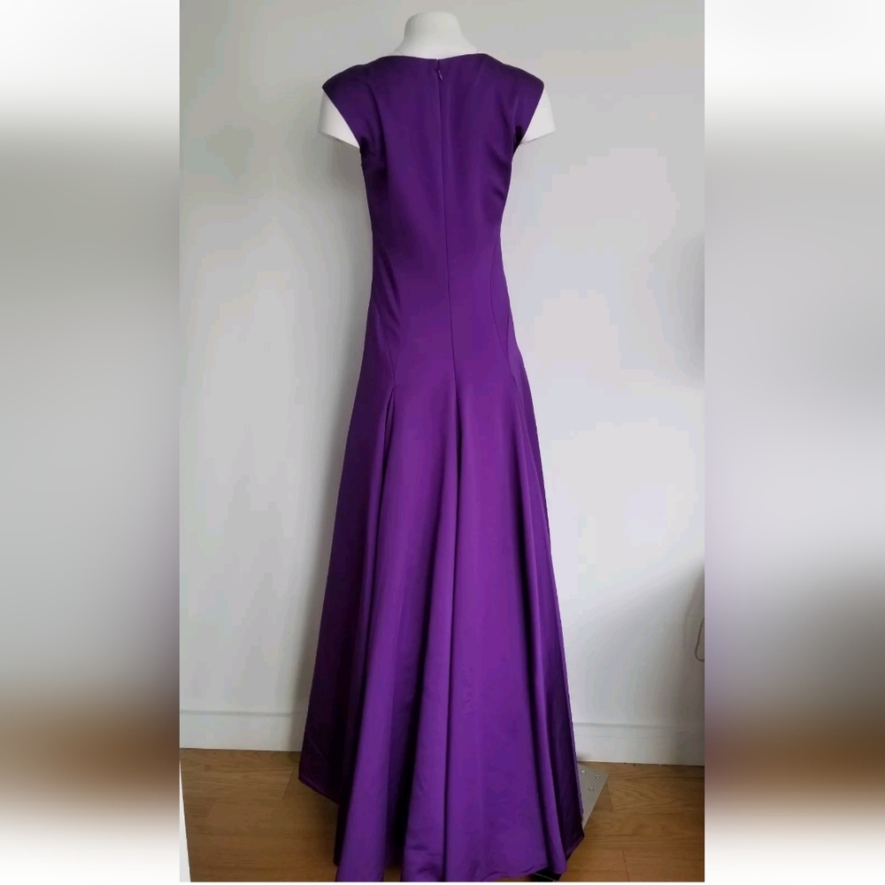 Ralph Lauren Purple Label Dress Halter Satin Maxi Gown Size 6 Small NEW - Picture 5 of 6